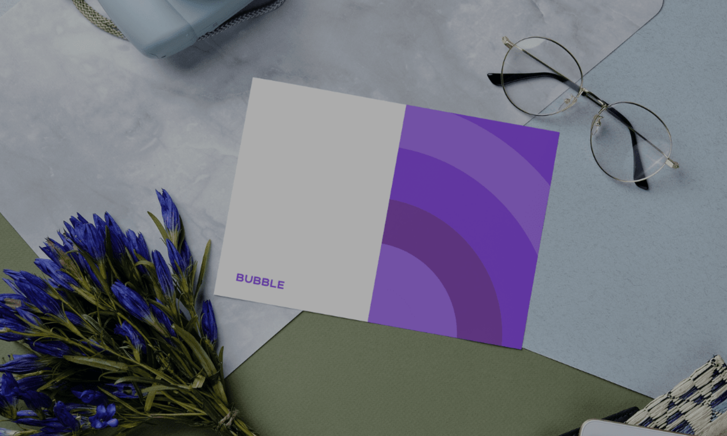 Bubble gift card background